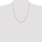 Sterling Silver 1.25mm Diamond-Cut Round Spiga Chain With 2 Inch Extension