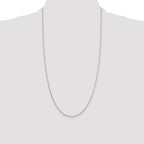 Sterling Silver 1.25mm Diamond-Cut Round Spiga Chain