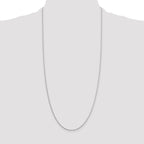 Sterling Silver 1.25mm Diamond-Cut Round Spiga Chain