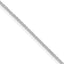 Sterling Silver Rhodium-Plated Diamond-Cut Wheat Chain Necklace 1.25mm