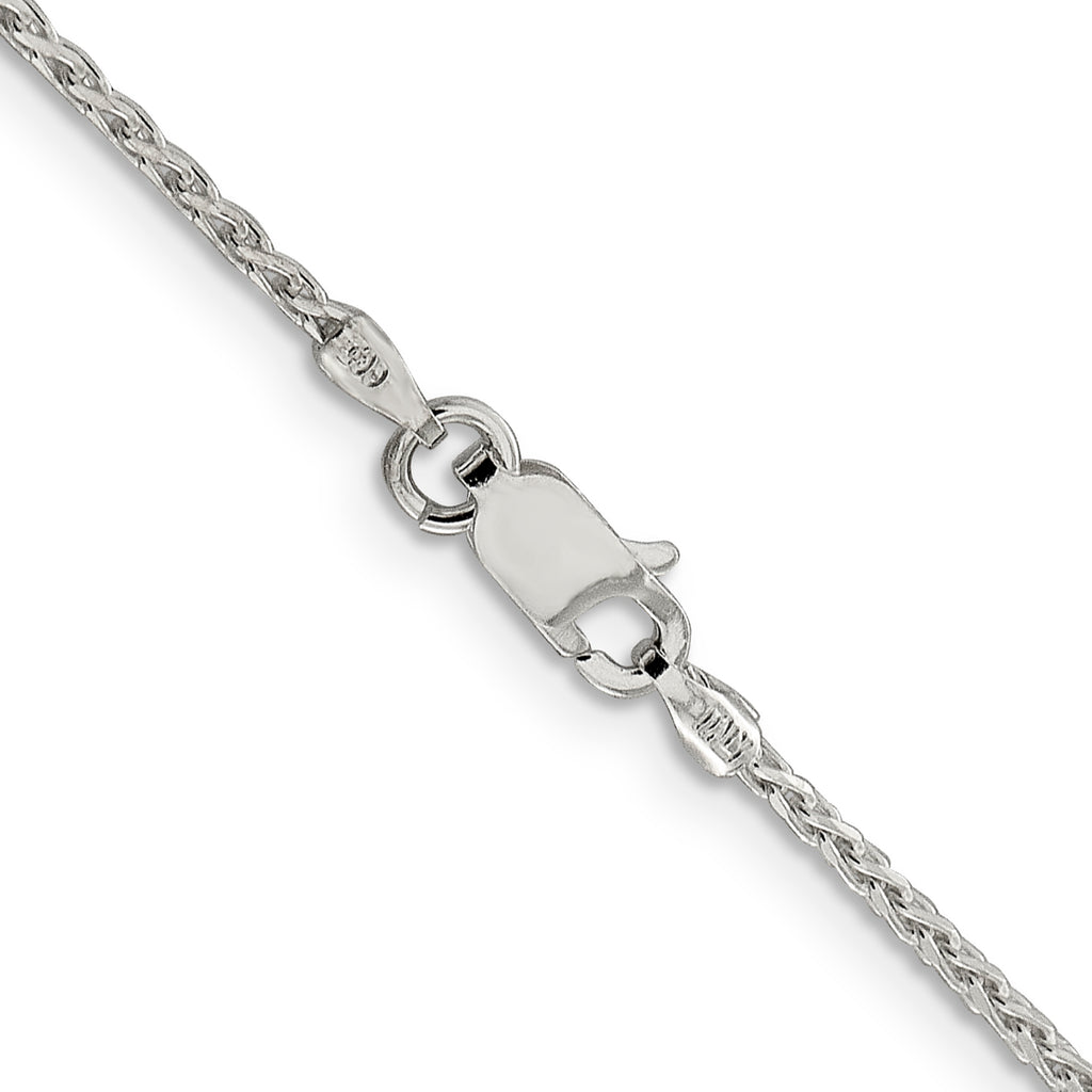 Sterling Silver 1.45mm Diamond-Cut Round Spiga Chain