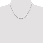 Sterling Silver 1.45mm Diamond-Cut Round Spiga Chain With 2 Inch Extension