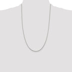 Diamond-Cut Spiga Chain in Sterling Silver, 1.45mm, 7–30 Inch - Sophia Jewelers