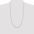 Diamond-Cut Spiga Chain in Sterling Silver, 1.45mm, 7–30 Inch - Sophia Jewelers