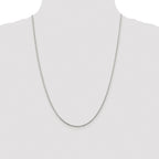 Sterling Silver Rhodium-plated 1.45mm Diamond-cut Round Spiga Chain