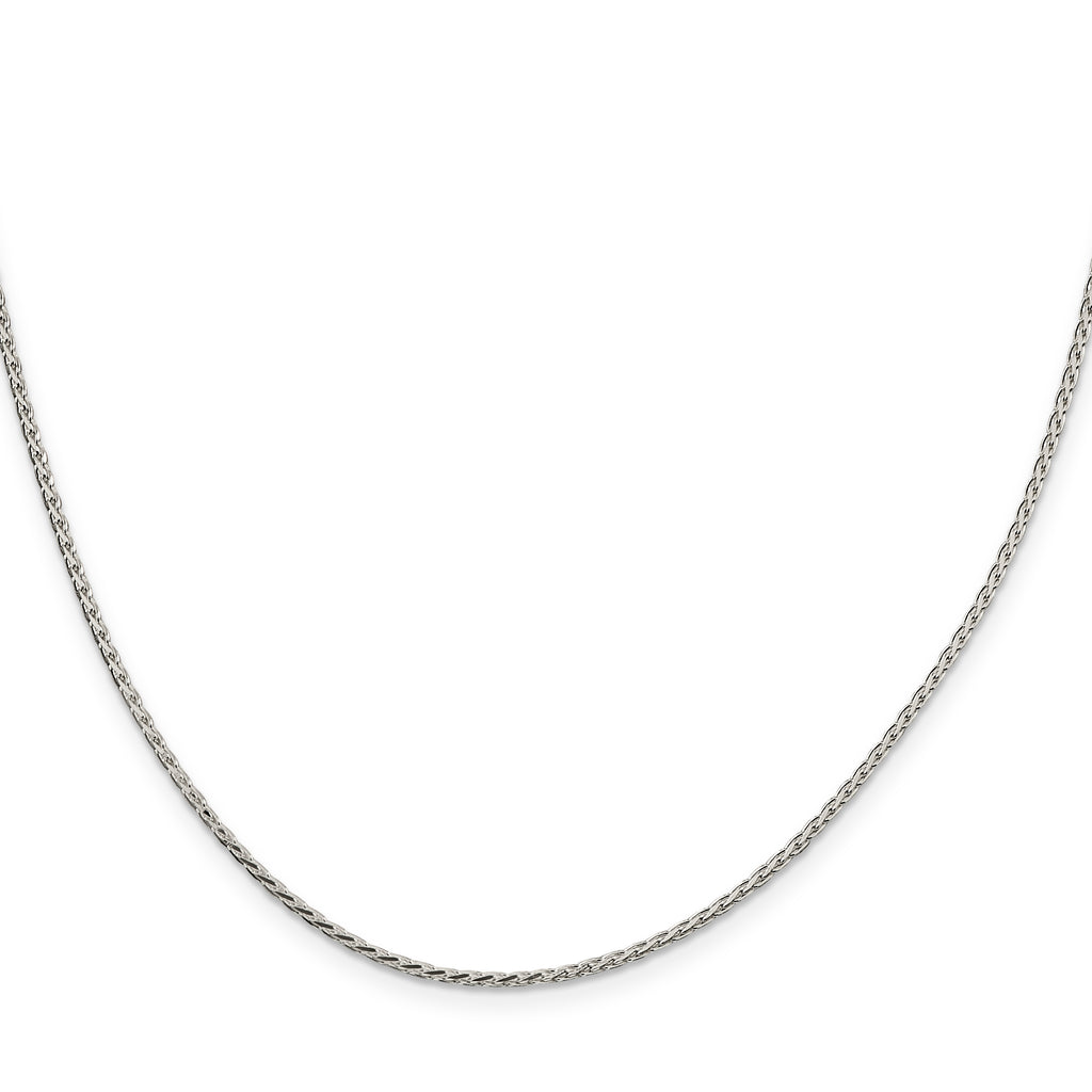 Sterling Silver 1.7mm Diamond-Cut Round Spiga Chain