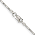 Sterling Silver 1.7mm Diamond-Cut Round Spiga Chain