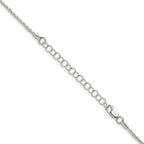 Sterling Silver 1.7mm Diamond-Cut Round Spiga Chain With 2 Inch Extension