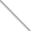 Sterling Silver Rhodium-plated 1.7mm Diamond-cut Round Spiga Chain