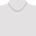 Sterling Silver Diamond-Cut Wheat Chain Necklace 2.15mm