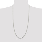 Sterling Silver 2.15mm Diamond-Cut Round Spiga Chain