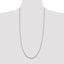 Sterling Silver 2.15mm Diamond-Cut Round Spiga Chain