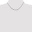 Sterling Silver Rhodium-Plated 2.15mm Diamond-Cut Round Spiga Chain