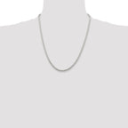 Sterling Silver Diamond-Cut Wheat Chain Necklace 2.85mm