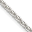 Sterling Silver Diamond-Cut Wheat Chain Necklace 2.85mm