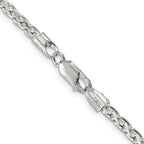 Sterling Silver Diamond-Cut Wheat Chain Necklace 3.5mm