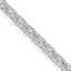 Sterling Silver 3.5mm Diamond-Cut Round Spiga Chain