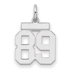 Number 89 Charm in Sterling Silver, 20mm - Sophia Jewelers