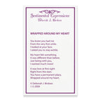 Sentimental Expressions Sterling Silver Rhodium-plated CZ Wrapped Around My Heart 18in Necklace