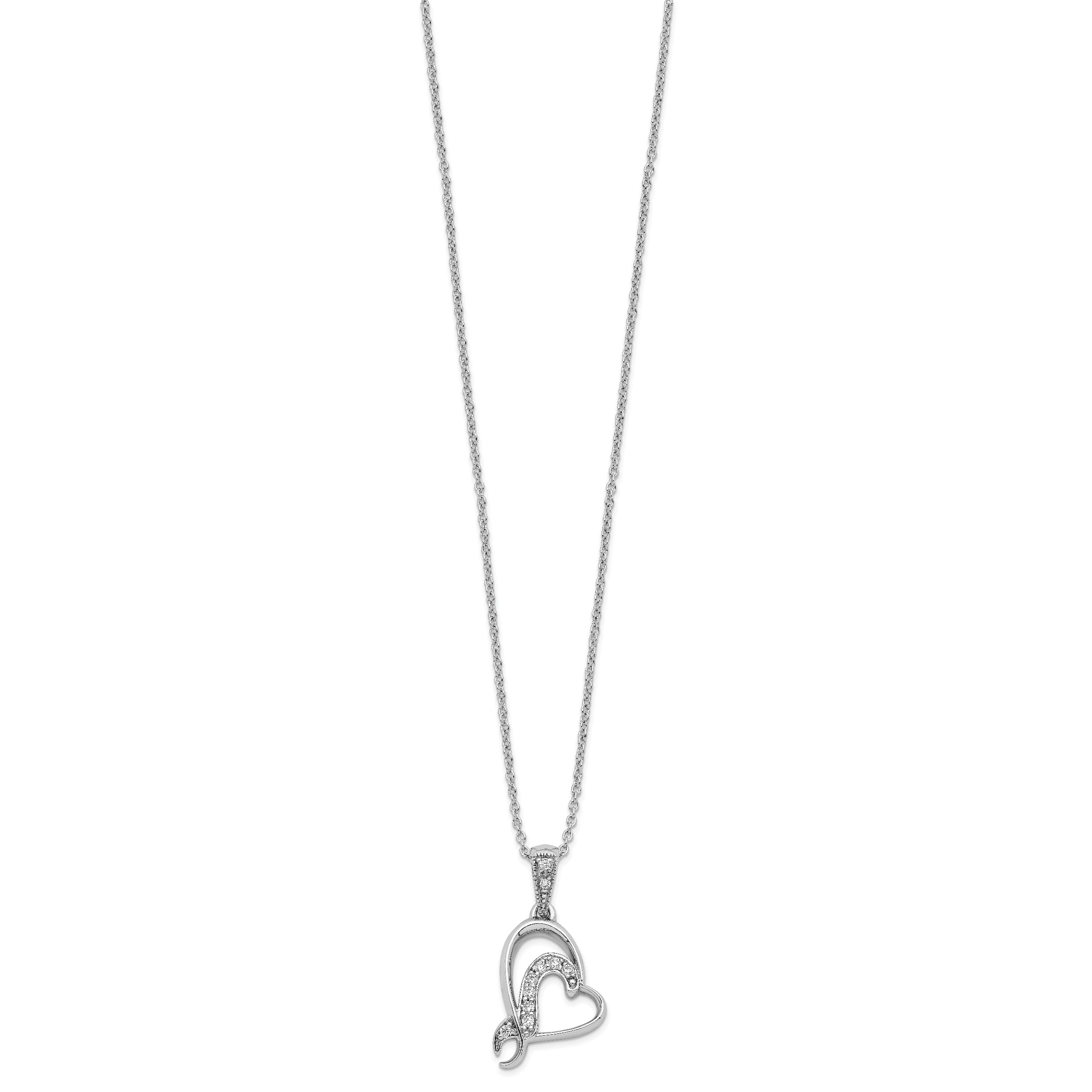 Sentimental Expressions Sterling Silver Rhodium-plated A Gift For My Sister For My Bridesmaid 18in Necklace