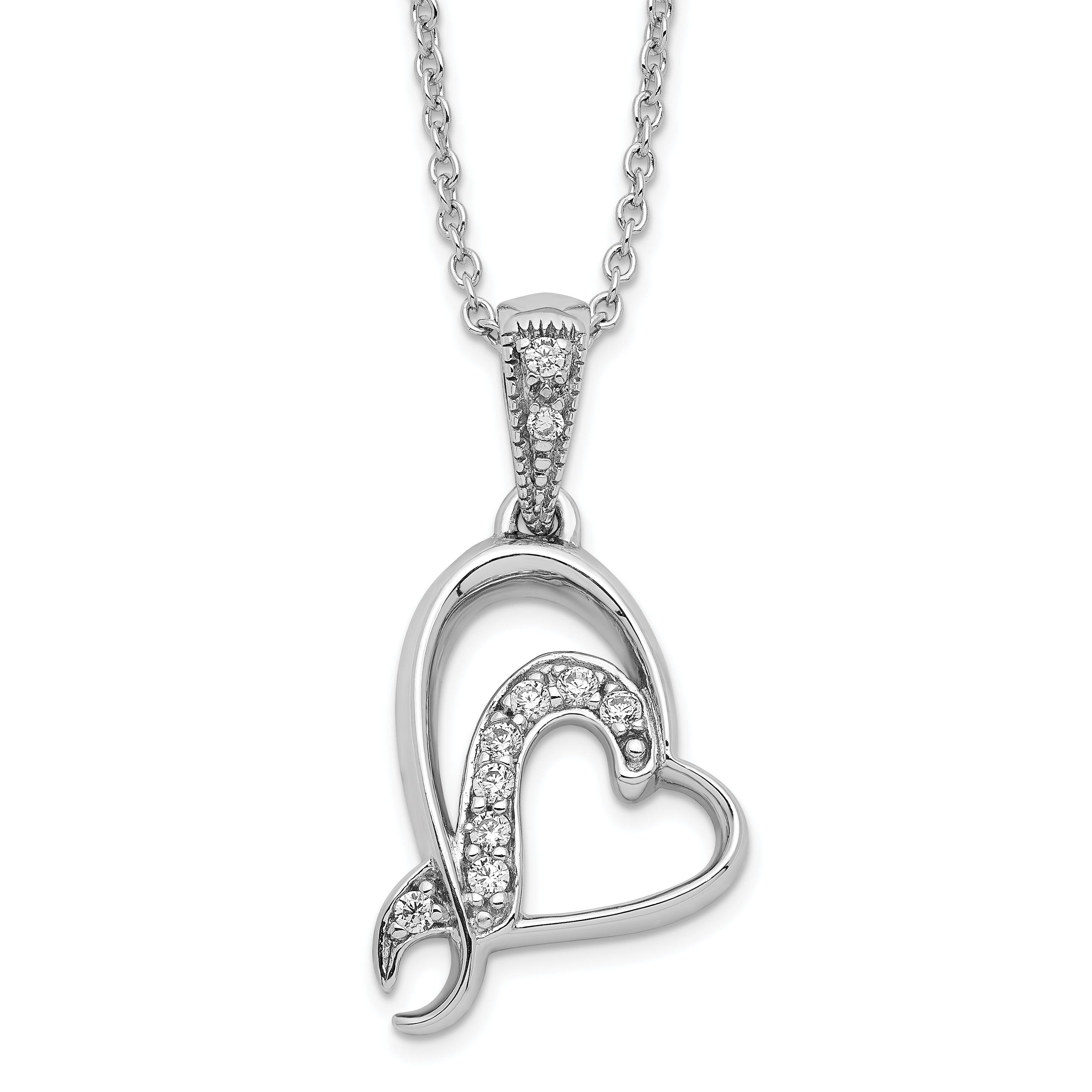 Sentimental Expressions Sterling Silver Rhodium-plated A Gift For My Sister For My Bridesmaid 18in Necklace Main image