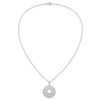 Sentimental Expressions Sterling Silver Rhodium-plated Polished Family Heart Strings 18in Necklace