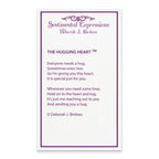 Sentimental Expressions Sterling Silver Rhodium-plated The Hugging Heart 18in Necklace