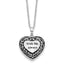 Sentimental Expressions Sterling Silver Rhodium-plated With Me Always Ash Holder 18 Inch Necklace