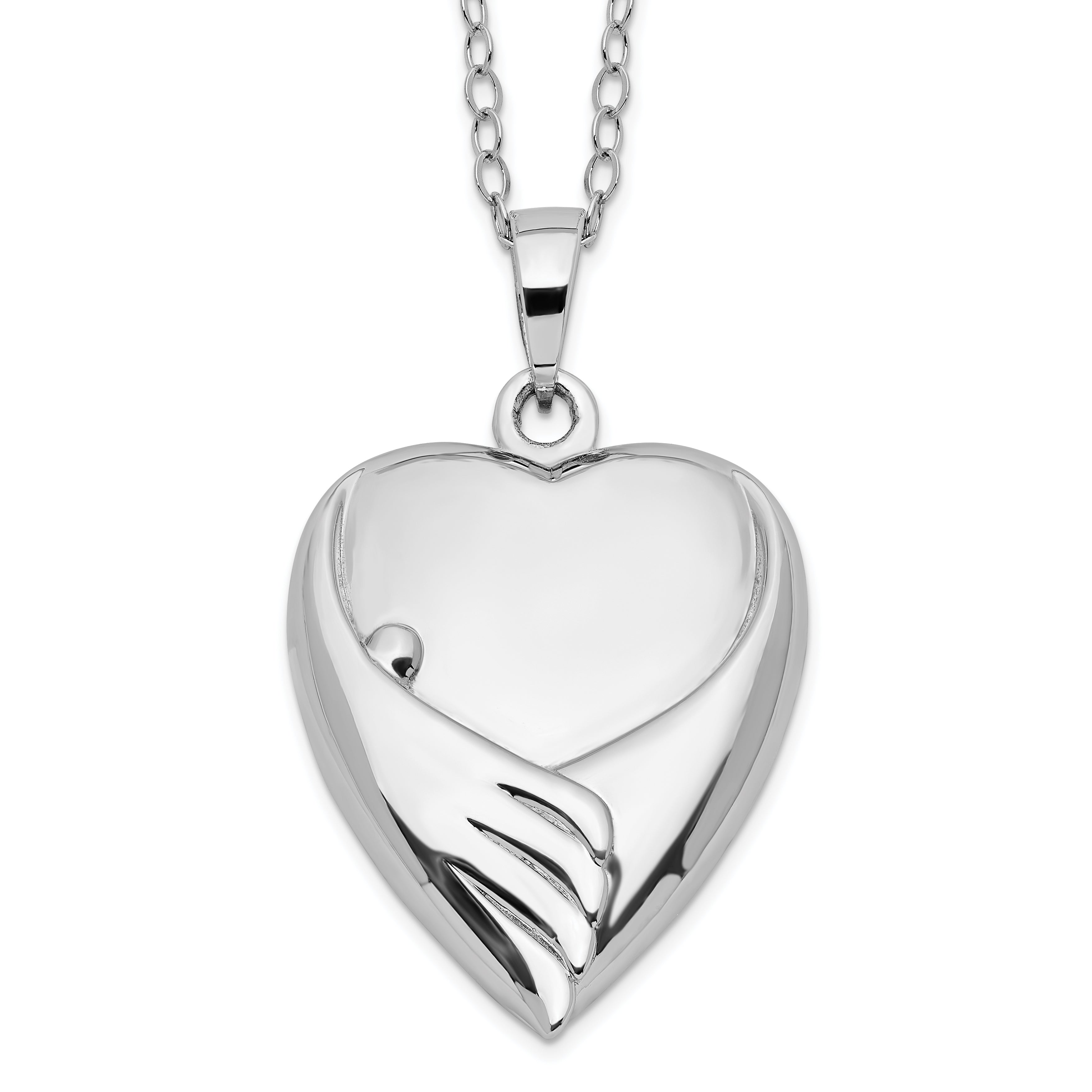 Sentimental Expressions Sterling Silver Rhodium-plated Forever My Baby Ash Holder 18 Inch Necklace Main image
