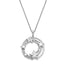 Sentimental Expressions Sterling Silver Rhodium-plated CZ Antiqued Once In A Lifetime 18in. Necklace