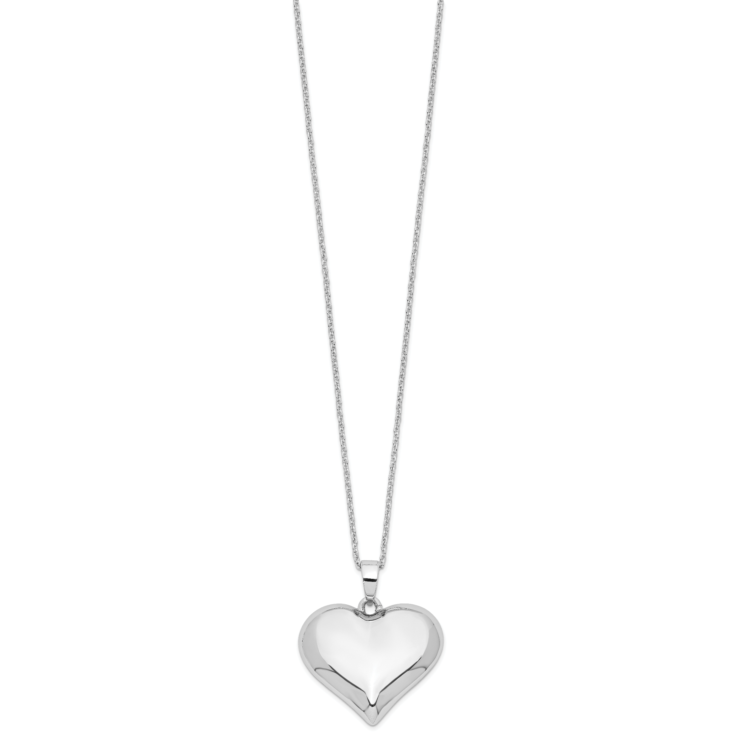 Sentimental Expressions Sterling Silver  Without You Hear Ash Holder 18 Inch Necklace