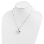 Sentimental Expressions Sterling Silver  Without You Hear Ash Holder 18 Inch Necklace