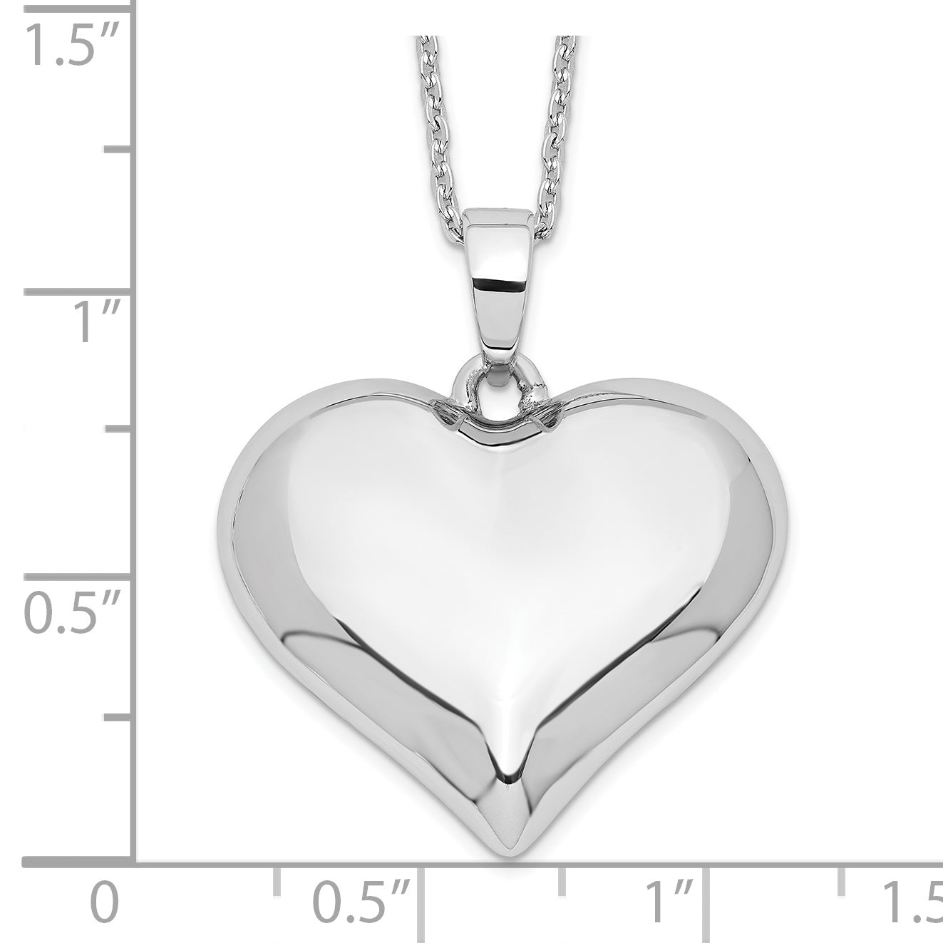 Sentimental Expressions Sterling Silver  Without You Hear Ash Holder 18 Inch Necklace