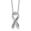 Sentimental Expressions Sterling Silver Rhodium-Rhodium-Plated Antiqued Citizens Against Animal Cruelty 22in Necklace
