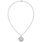 Sentimental Expressions Sterling Silver Rhodium-plated Antiqued Goodnight Ash Holder 18 Inch Necklace