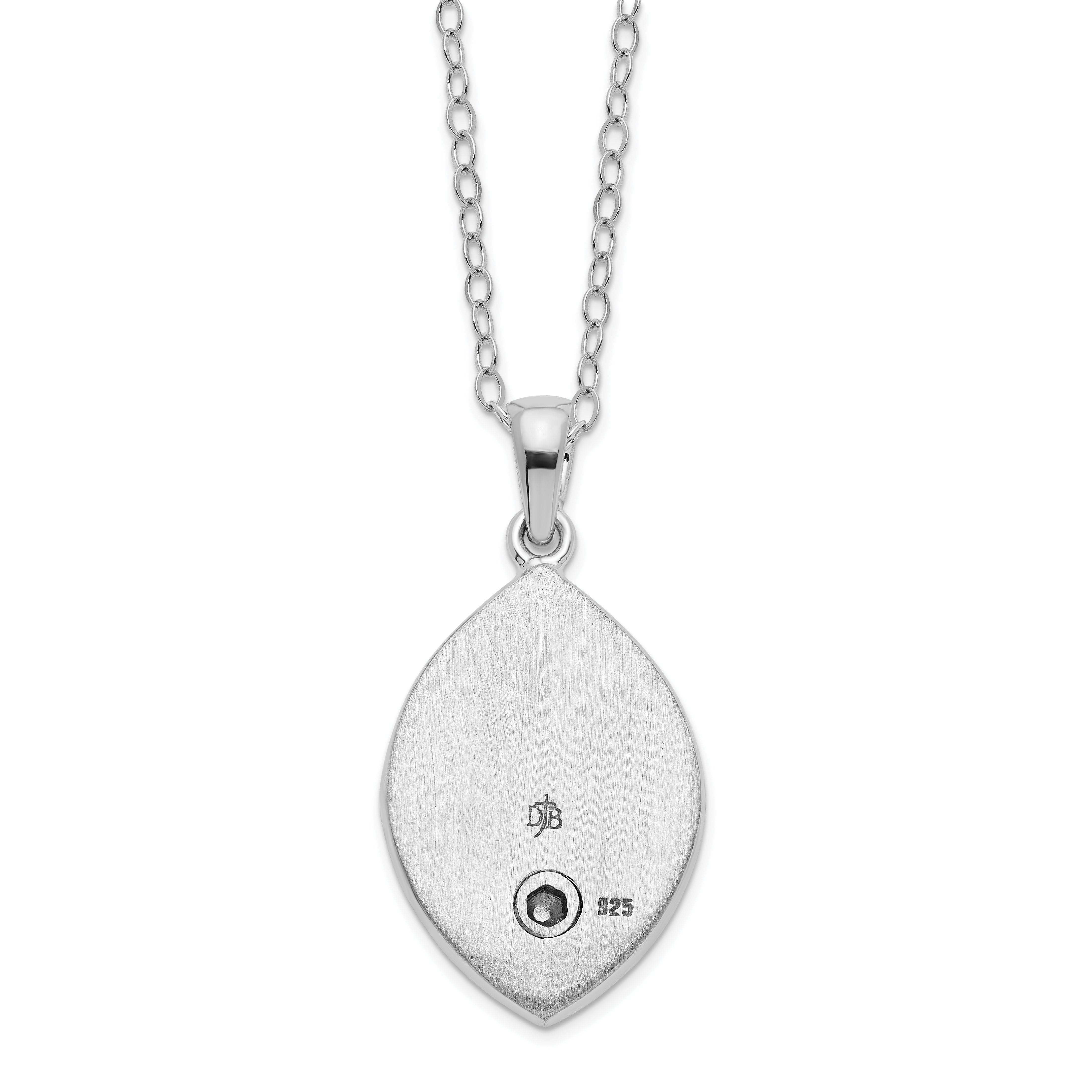 Sentimental Expressions Sterling Silver Rhodium-plated Gold-tone Heart in Egg Shaped Ash Holder 18 Inch Necklace