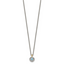 Shey Couture Sterling Silver Antiqued with 14k Accent Light SwiSterling Silver Blue Topaz 18 inch Necklace