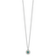 Shey Couture Sterling Silver Rhodium-Plated with 14k Accent London Blue Topaz 18 inch Necklace