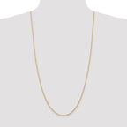 14K 10 Inch 1.85mm Diamond-Cut Quadruple Rope Lobster Clasp Anklet