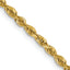 14K Yellow Gold Solid Diamond-Cut Rope Chain Necklace 2.25mm