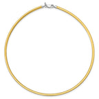 Sterling Silver Flash Gold-plated Reversible 3mm Cubetto Chain
