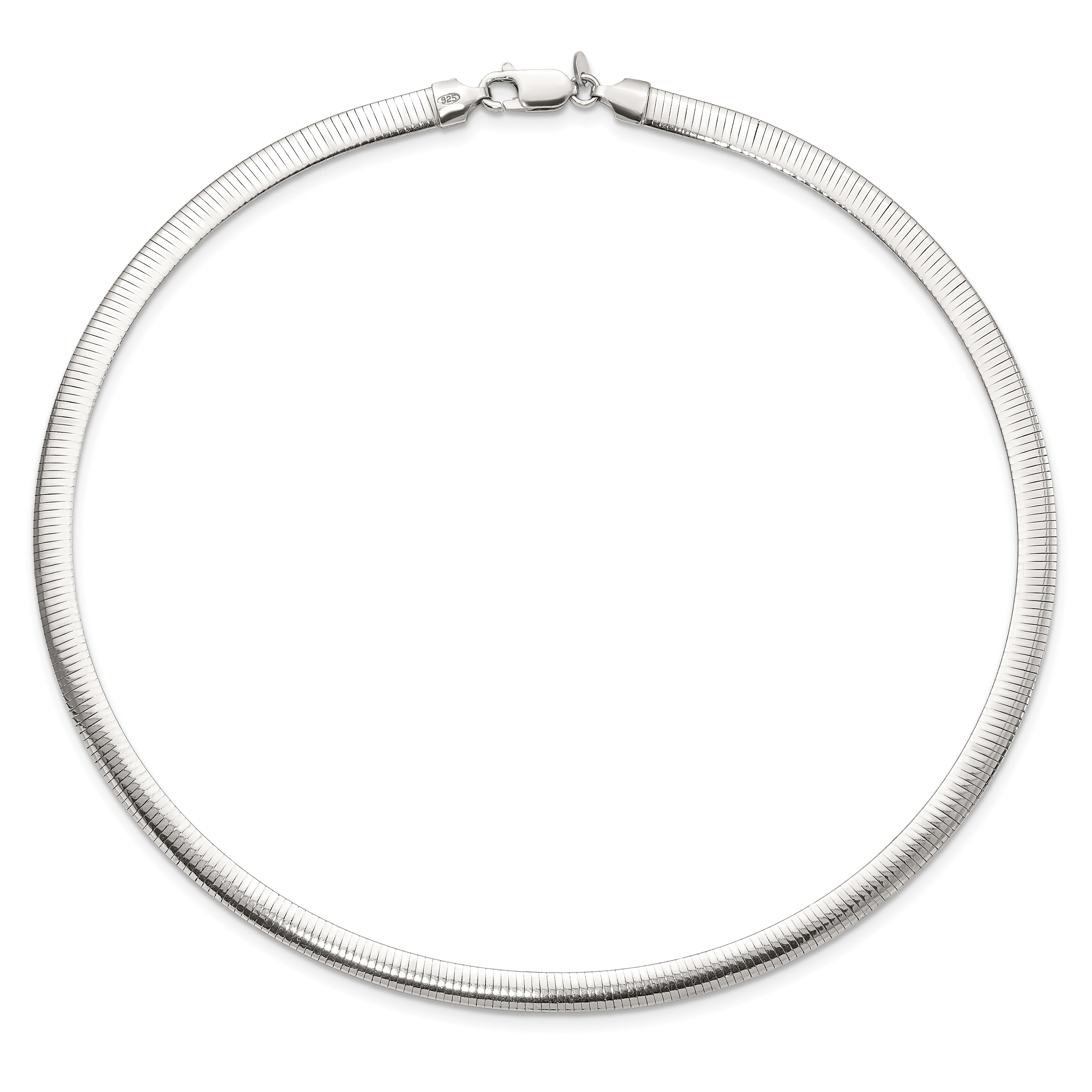Sterling Silver Flash Gold-plate Reversible 5.75mm Cubetto Chain