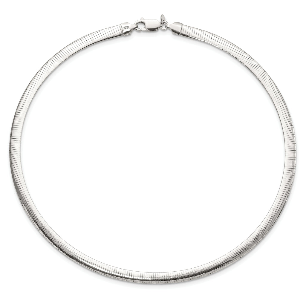 Sterling Silver Flash Gold-plate Reversible 5.75mm Cubetto Chain