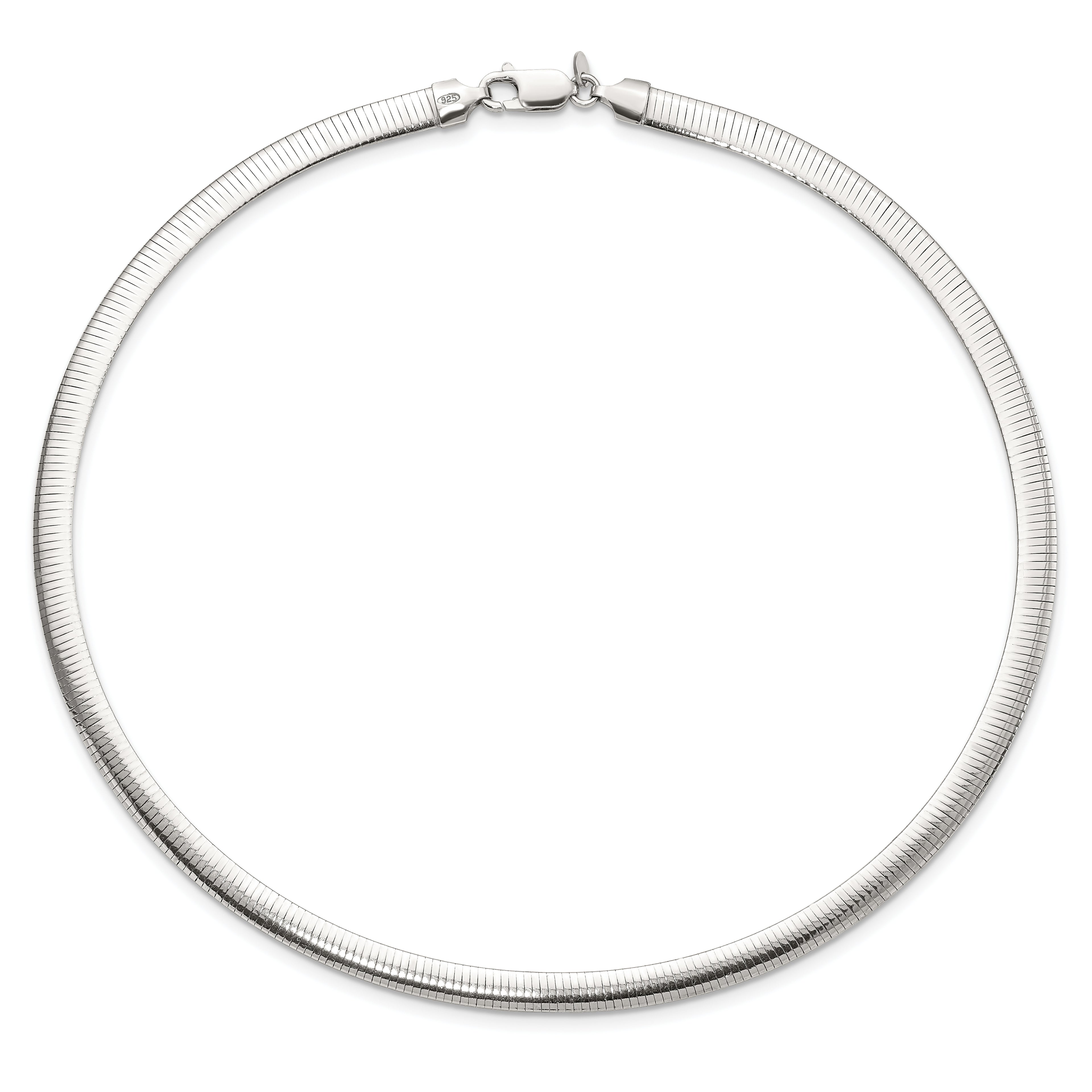 Sterling Silver Flash Gold-plate Reversible 5.75mm Cubetto Chain