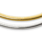 Sterling Silver Flash Gold-plate Reversible 5.75mm Cubetto Chain