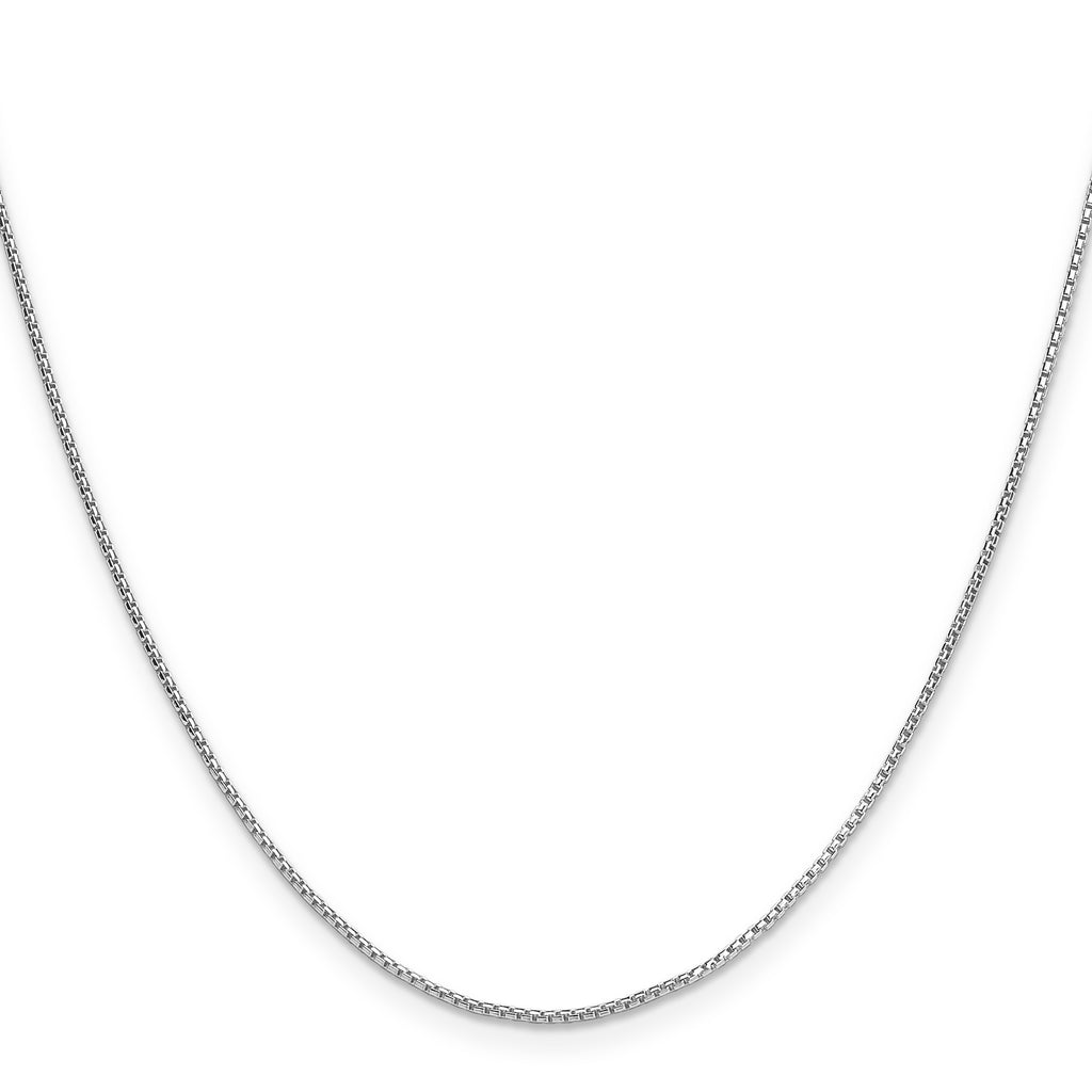 Sterling Silver .95mm Diamond-Cut Round Box Chain With 2 Inch Extension