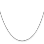Diamond-Cut Round Box Chain in Sterling Silver