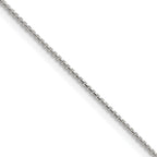 Sterling Silver .95mm Diamond-Cut Round Box Chain