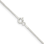 Sterling Silver 1.1mm Diamond-Cut Round Box Chain