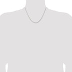 Sterling Silver 1.3mm Diamond-Cut Round Box Chain With 2 Inch Extension